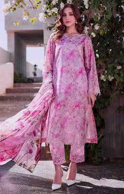 Thumbnail of BAROOQUE Summer Lawn Suit | 3-Piece Printed & Chikankari Collection with Cutwork Dupatta f