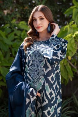 Thumbnail of BAROOQUE 3-Piece Chikankari Lawn Suit | Summer Collection with Printed Cutwork Dupatta