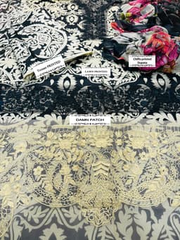 Thumbnail of MARIA B. 3-Piece Printed Lawn Suit | Summer Collection with Chiffon Dupatta & Emb Patches